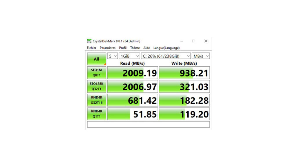 Disque Asgard SSD Nvme PCIe