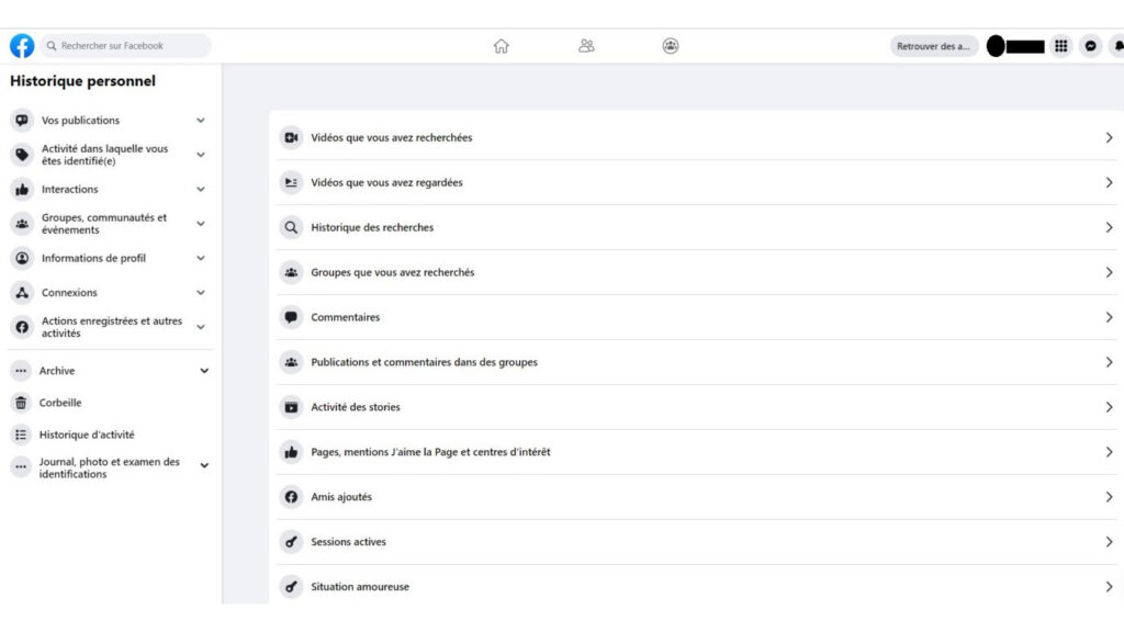 Supprimer ses données de Facebook