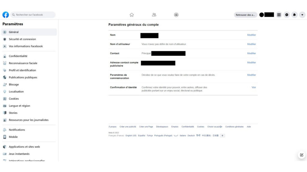 Supprimer ses données de Facebook