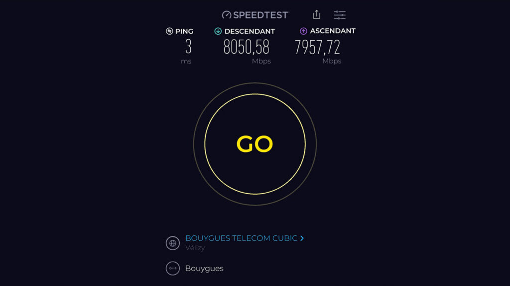 Test de débit Internet