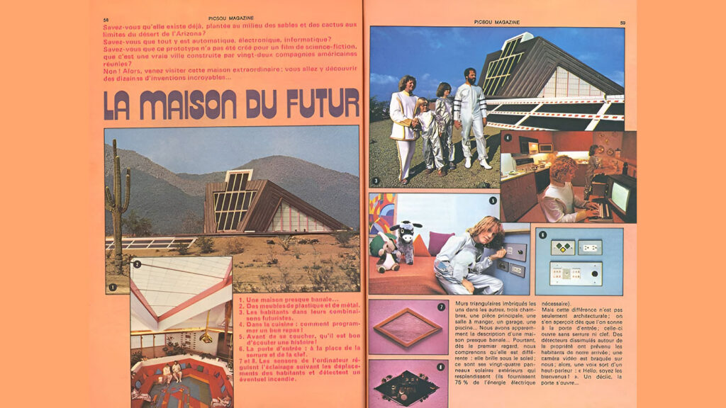 Maison de demain Maison du futur années 80