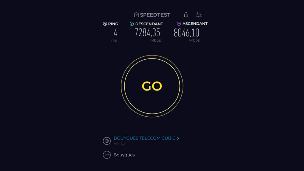 Test de débit Internet