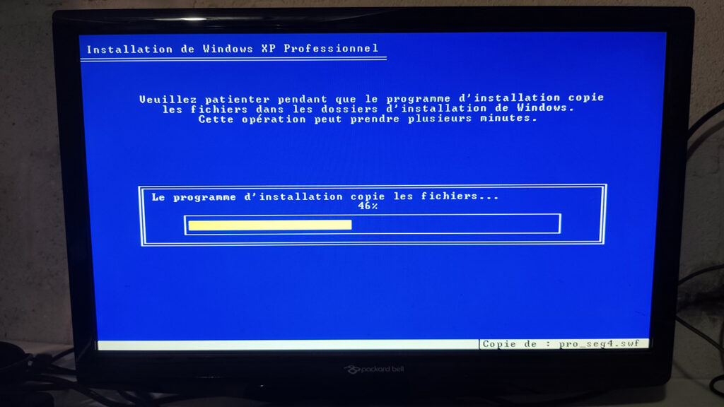 Installation Windows XP