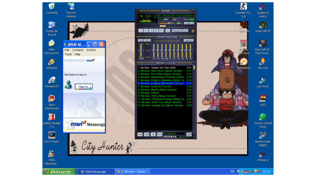 Bureau Windows XP SP3