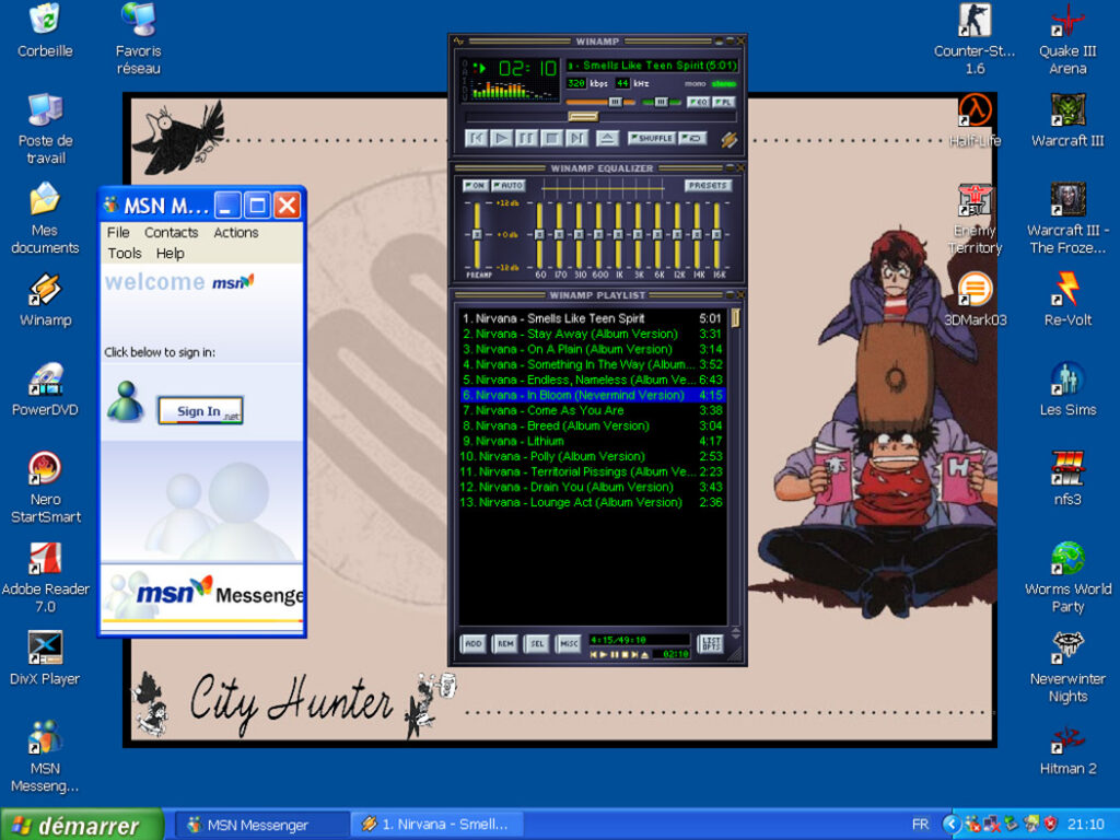 Bureau Windows XP SP3